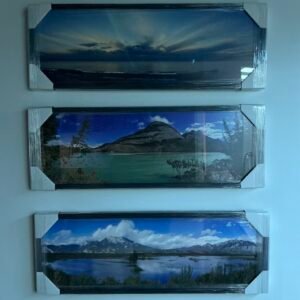 6, 7, & 8 12x36 Framed Landscape Panoramas