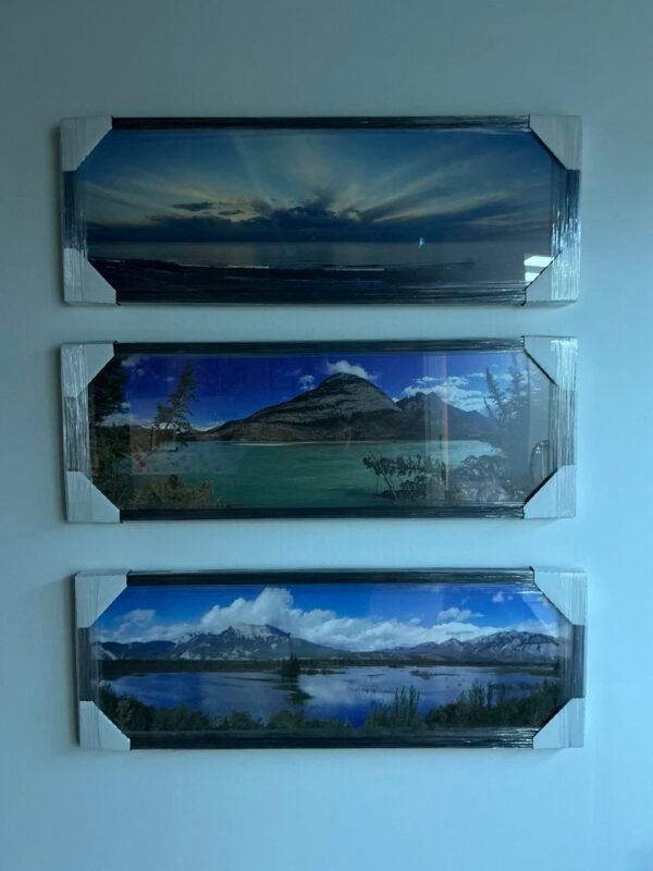 6, 7, & 8 12x36 Framed Landscape Panoramas